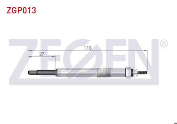 ZEGEN ZGP013 | Kızdırma Buji 11V Citroen C4 (Lc) 2.0 HDI 2004-2009 / C5 III (Rd) 2.0 HDI 2008-2015 / Ford Mondeo IV 2.0Tdcı 2007-2014 / Peugeot 307 (3A / C) 2.0 HDI 2000-2007 / Volvo S40 II (Ms) 2.0D 2004-2012 | 10 Adet