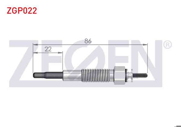 ZEGEN ZGP022 | Kızdırma Buji 11V Ford Ranger 2.5Tdcı 1999-2002 / Suzuki Grand Vitara I (Ft,Gt) 2.0 TDI 1998-2003 / Mazda E 2200 (Sr2) 2.2D 1984-2004 / B Series (Uf) 2.5D 1985-1999 | 10 Adet