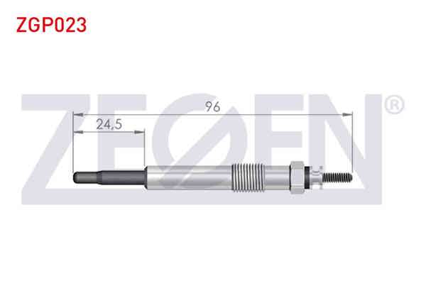 ZEGEN ZGP023 | Kızdırma Buji 10V Ford Tourneo Connect 1.8 TDCI 2002-2013 / Focus II (Da) 1.8 TDCI 2004-2011 | 10 Adet