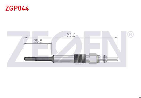 ZEGEN ZGP044 | Kızdırma Buji 7V Volkswagen Transporter V (7H_7E_) 2.5 TDI 2003-2011 / Crafter 30-35 (2E) 2.5 TDI 2006-2016 / Polo (9N_) 1.4Tdı 2001-2012 / Skoda Superb (3T4) 2.0 TDI 2010-2015 | 10 Adet