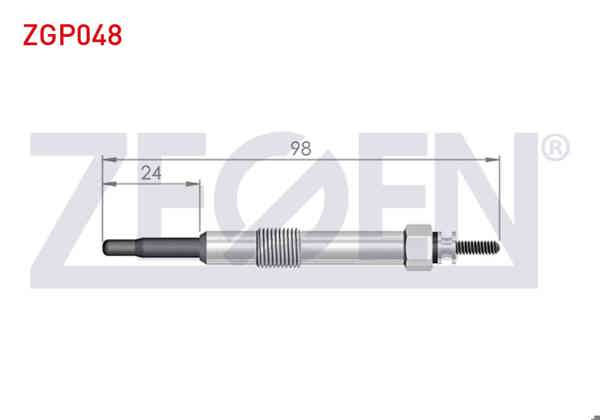 ZEGEN ZGP048 | Kızdırma Buji 11V Alfa Romeo 145 (930) 1.9 JTD 1994-2001 / 156 (932) 1.9-2.4 JTD 1997-2005 / 166 (936) 2.4 JTD 1998-2007 / Fiat Marea (185) 1.9 JTD 1996-2007 | 10 Adet