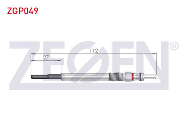 ZEGEN ZGP049 | Kızdırma Buji 5V Citroen Berlingo 1.6 HDI 2008-/ C3 II 1.6 HDI 2009-2016 / Citroen C4 (B7) 1.6 HDI 2009-/ Peugeot Partner 1.6 HDI 2008-/ 308 II 1.6 HDI 2014-| 10 Adet