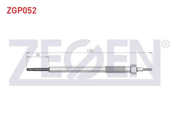 ZEGEN ZGP052 | Kızdırma Buji 11V Mitsubishi L200 (Kbt,Kat) 2.5Dıd 2007-/ L200 Trıton (Ka_T, Kb_T) 2.5Dı-D (Ka4t) 2010-2015 / Pajero IV (V8w,V9w) 3.2Dı-D 2007-| 10 Adet