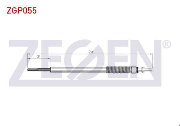 ZEGEN ZGP055 | Kızdırma Buji 11V Mitsubishi L200 Trıton (Ka_T, Kb_T) 2.5Dı-D (Ka4t) 2010-2015 / L200 Trıton (Kj_Kk_Kl_) 2.5Dı-D 2015-| 10 Adet