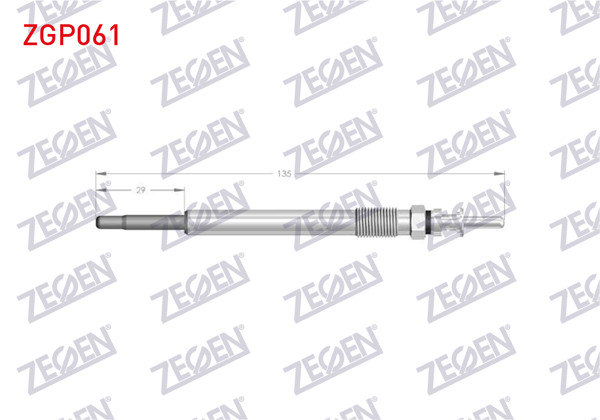 ZEGEN ZGP061 | Kızdırma Buji 5V BMW (E65, E66, E67) M67 | 10 Adet