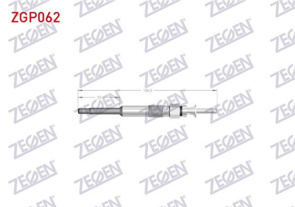 ZEGEN ZGP062 | Kızdırma Buji 11V BMW (E38, E39, E46, E53) / Land Rover Freelander I (L314) 2000-2006 / Range Rover Vogue III (L322) 2002-2012 | 10 Adet