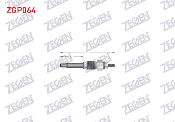 ZEGEN ZGP064 | Kızdırma Buji 12V Renault Megane I / Land Rover Freelander I (L314) 2.0 Dı / Honda Accord VI / Civic VI | 10 Adet