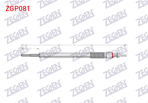 ZEGEN ZGP081 | Kızdırma Buji 11V Mitsubishi L200 Trıton 2.4 Dı-D / Asx 1.8 Dı-D-2.2 Dı-D / Lancer VIII 1.8 Dı-D / Outlander II 2.2 Dı-D | 10 Adet