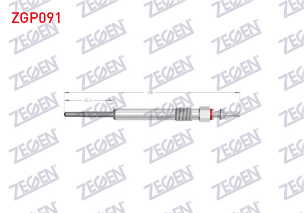 ZEGEN ZGP091 | Kızdırma Buji 4,4V Ford Transit (V363, V362) 2.0 Ecoblue 2017-| 10 Adet