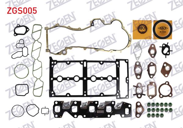 ZEGEN ZGS005 | Motor Takım Conta Keçeli (Skc Yok) Fiat Albea-Doblo-Linea-Fiorino-Palio 1.3 Mjt (Euro 4) Skt Keçeli