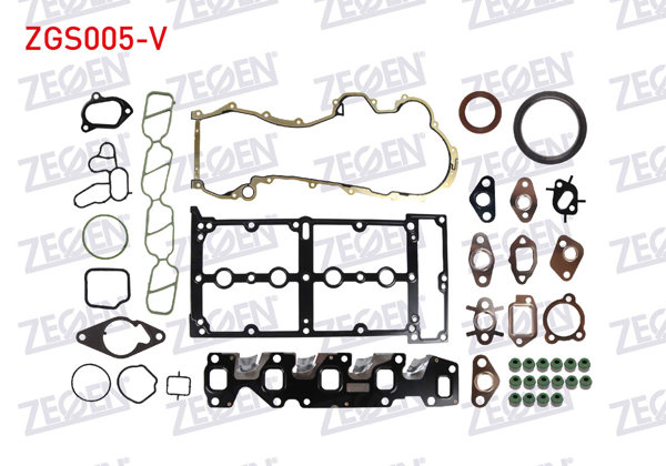 ZEGEN ZGS005-V | Motor Takım Conta Keçeli (Skc Yok) Fiat Albea-Doblo-Linea-Fiorino-Palio 1.3 Mjt (Euro 4) Vıton Keçeli
