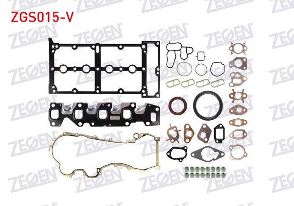 ZEGEN ZGS015-V | Motor Takım Conta Keçeli (Skc Yok) Fiat Doblo-Fiorino-Linea-Punto-Egea 1.3 Mjt (Euro 5) Vıton Keçeli