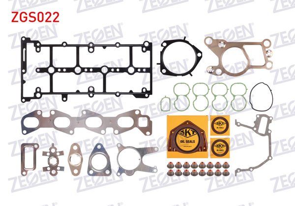 ZEGEN ZGS022 | Motor Takım Conta Arka Krank Keçeli (Skc Yok) Fiat Linea-Doblo-Egea 1.6 Mtj (Skt Keçeli)