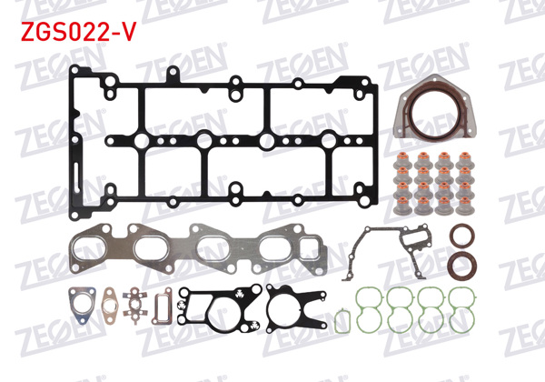 ZEGEN ZGS022-V | Motor Takım Conta Ara Krank Keçeli (Skc Yok) Fiat Linea-Doblo-Egea 1.6 Mtj (Vıton Keçeli)