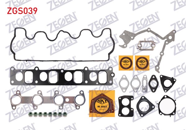 ZEGEN ZGS039 | Motor Takım Conta Keçeli (Skc Yok) Full Fiat Doblo 1.9 JTD 2001-2010 Skt Keçeli
