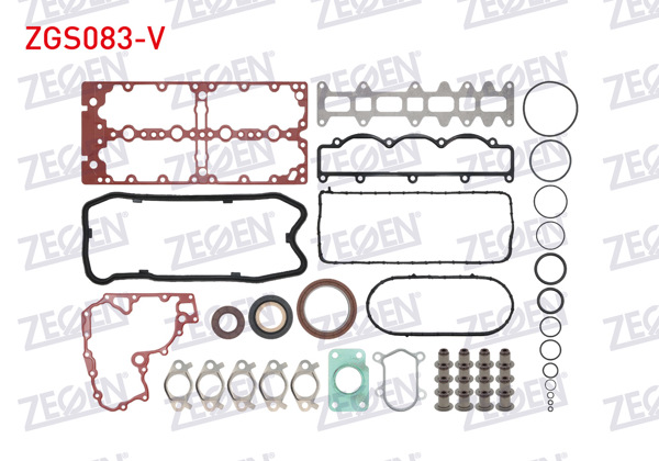ZEGEN ZGS083-V | Motor Takım Conta Keçeli (Skc Yok) Fiat Ducato 2.3 Mjt (Vıton Keçeli)