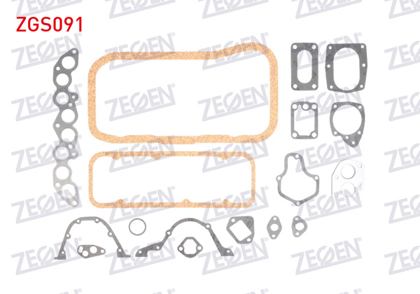 ZEGEN ZGS091 | Motor Takım Conta Keçesiz M.131-Dks 1600 (Skcsız)