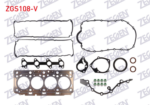 ZEGEN ZGS108-V | Motor Takım Conta Keçeli (Skclı) Clio / Kangoo / Megane 1.5 DCI (Vıton Keçeli)