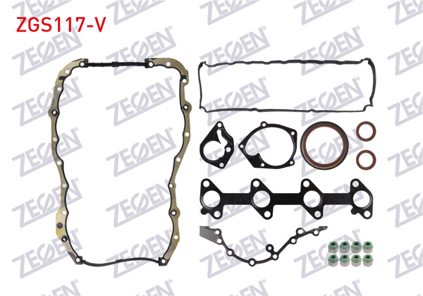 ZEGEN ZGS117-V | Motor Takım Conta (Skc Yok) Fluence / Clio / Megane 1.5 DCI (Vıton Keçeli)