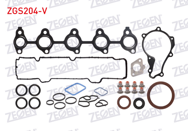 ZEGEN ZGS204-V | Motor Takım Conta Full (Skc Yok) (Vıton Keçeli) Citroen Nemo-Peugeot Bipper-206 1.4 HDI-Ford Fiesta 1.4 TDCI