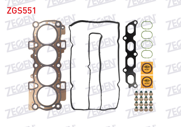 ZEGEN ZGS551 | Motor Üst Takım Conta Focus II 1.6 100Hp 2004-Skt Keçeli