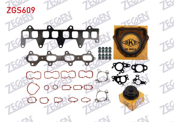 ZEGEN ZGS609 | Motor Üst Takım Conta Keçeli (Skt Keçeli) Master III-IV 2.3 DCI Euro 6