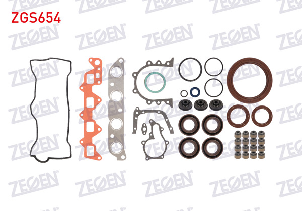 ZEGEN ZGS654 | Motor Takım Conta Keçeli (Skcsız) Corolla 1.6 Karburatorlu