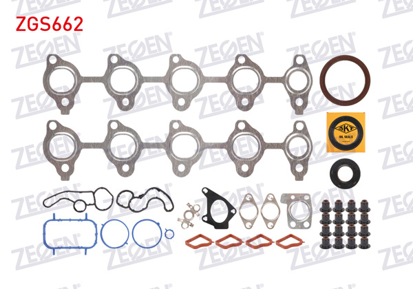 ZEGEN ZGS662 | Motor Takım Conta (Skcsız) Focus / Connect 1.5 Ecoblue / 208 / 2008 / 301 / 308 / 3008 / 508 / 5008 / Partner / Rifter / C-Elysee / Berlingo / C4 / Astra / Combo / Crossland X / Grandland X / Proace