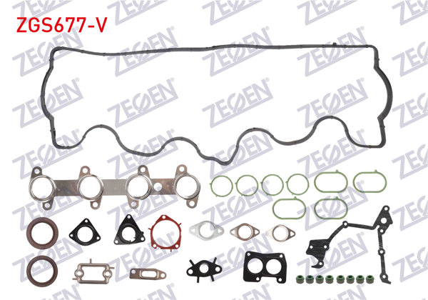ZEGEN ZGS677-V | Motor Takım Conta Keçeli (Skc Yok) Doblo 1.9 (Vıton Keçeli)