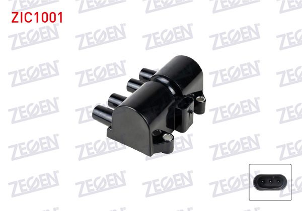 ZEGEN ZIC1001 | Ateşleme Bobini Chevrolet Kalos (T200) 1.4 (F14s3,F14d3) 2003-2008 / Aveo (T250) 1.2 8V (B12d1,Lmu) 2006-2011 / Evanda (V200) 2.0İ (C20sed,X20sed,L88) 2003-2006 / Kalos (T200) 1.2 (B12s1,F12s3) 2003-2008
