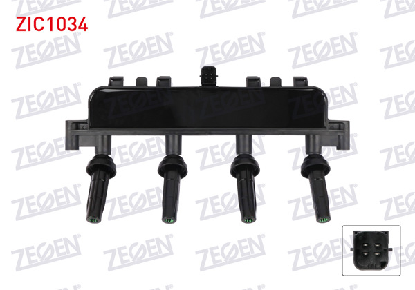 ZEGEN ZIC1034 | Ateşleme Bobini 206 1.4İ Siyah Soketlı 1998-2006 / 106 II 1.4İ 1996-2002 / 206 1.1İ 1998-2006 / 206 1.6İ 1998-2006 / 306 1.4İ 1993-2002 / Partner 1.4İ 1996-2008 / Berlingo 1.4İ 1996-2008 / Saxo 1.4 1996-2004