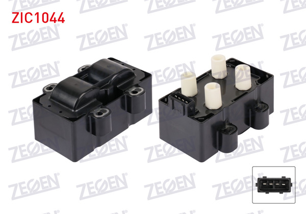 ZEGEN ZIC1044 | Ateşleme Bobini Renault Clio II (Bb0 / 1 / 2,Cb0 / 1 / 2) 1.2İ (D7f) 1998-2005 / Clio I (B / C57,5 / 357) 1.2 (D7f) 1990-1998 / Twingo 1.2 (D7f) 1993-2007