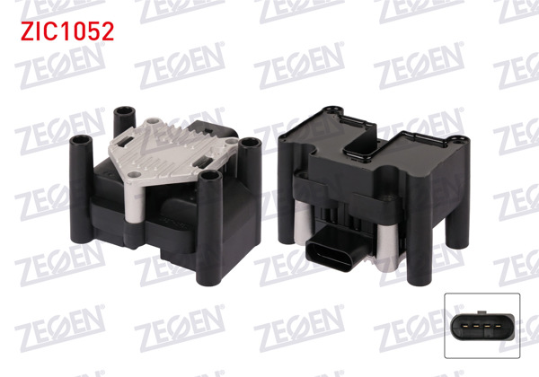 ZEGEN ZIC1052 | Ateşleme Bobini VW Golf IV 1.6İ 1997-2005 / Polo 1.4 1999-2001 / Bora 1.6İ 1998-2005 / Golf V 1.6İ 2003-2009 / Jetta III 1.6İ 2005-2010 / Passat 1.6 2005-2008 / Ibiza V 1.2 TSI 2008-/ Leon 1.2 TSI 2005-2012