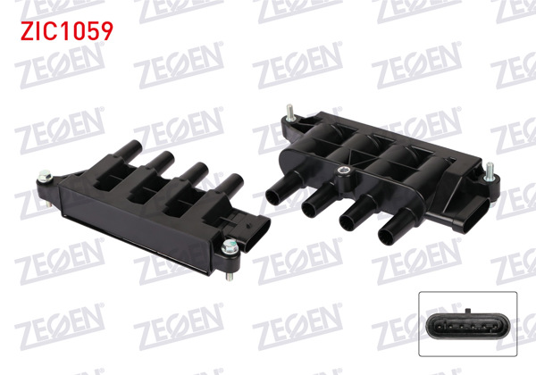 ZEGEN ZIC1059 | Ateşleme Bobini Linea 1.4 2007-/ Doblo 1.4 2001-2010 / G.Punto 1.4 2005-2012 / G. Punto Evo 1.4 2008-2012 / Punto 1.4 2012-/ 500 1.2 2008-2012 / Panda 1.2 2003-2012 / Mıto 1.4 T 2008-/ Ypsılon 1.4 2003-2011