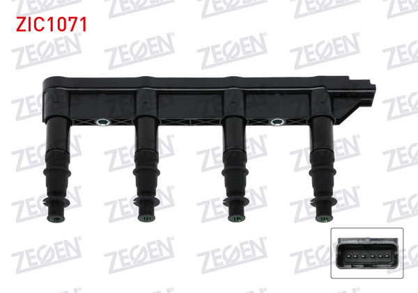 ZEGEN ZIC1071 | Ateşleme Bobini Peugeot 206 1.4İ 16V 1998-2006 / 207 1.4İ 2006-2012 / 307 1.4 2000-2007 / Citroen C2 1.4 2003-2009 / C3 1.4 2002-2009 / C4 1.4 2004-2009