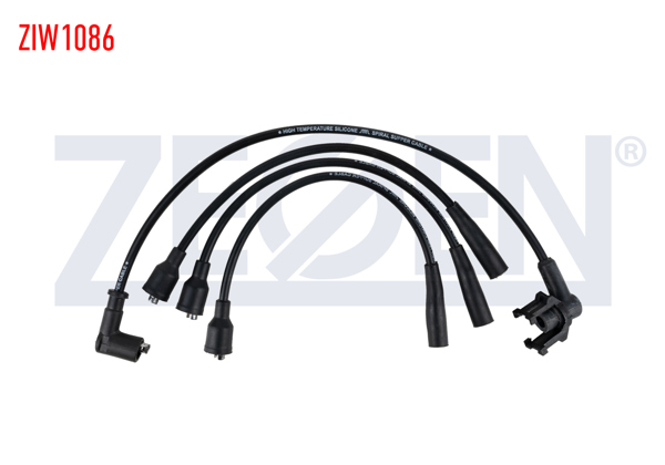 ZEGEN ZIW1086 | Buji Kablosu Takım Renault R19 1.6 8V 1988-2000 / R19 1.4 8V 1988-2000 | 1 Adet
