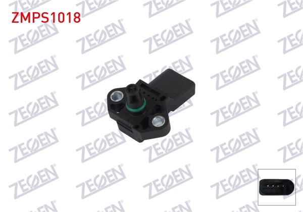 ZEGEN ZMPS1018 | Map Sensörü Audi A3 (8P1) 1.8 TFSI-2.0 TFSI 03-12 / A4 (8E2) 1.8 T-2.0 TFSI 00-08 / Seat Leon (1M1) 1.8T 02-06 / Leon (1P1) 1.8 TSI 2005-2012 / Toledo (5P2) 1.8 TFSI 2.0 TFSI 2005-2009