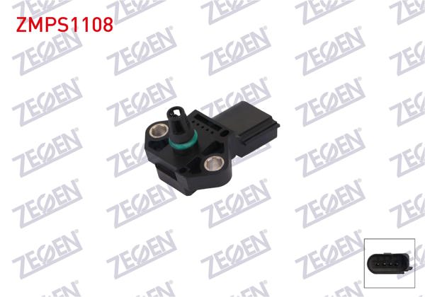 ZEGEN ZMPS1108 | Map Sensörü Audi A4 2.0 TFSI 2013-/ A5 2.0 TFSI 2009-/ A6 2.0 TFSI Tt, Q5, 2011 -