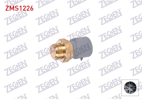 ZEGEN ZMS1226 | Fan Müşürü (105-100 C / 120-115 C) Opel Astra F 1991-1998 / Omega B 1994-1999 / Vectra A 1988-1995