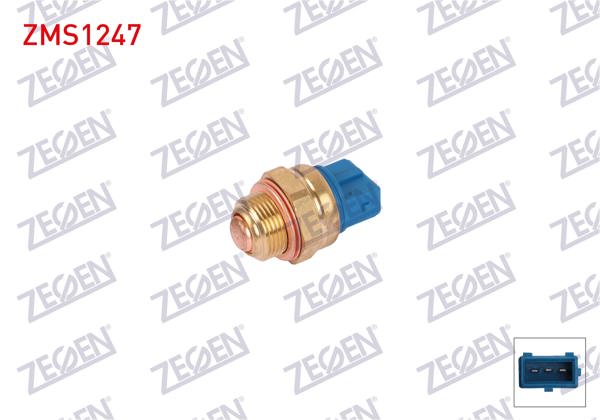 ZEGEN ZMS1247 | Fan Müşürü (97-87 C / 100-95 C) Peugeot 106 II 1996-2001 / Partner 1996-2002 / Saxo 1996-2004