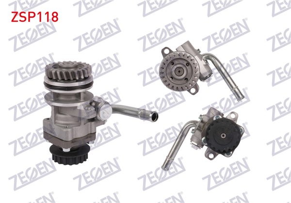 ZEGEN ZSP118 | Direksiyon Pompası 125 Bar Kasnaklı Coklu Kayış VW Transporter V 2.5 TDI 2003-2011 / Touareg 2.5 R5 TDI 2002-2010