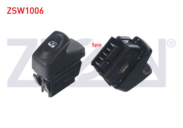 ZEGEN ZSW1006 | Cam Açma Anahtarı Tekli Turuncu Işık 5 Pin Renault Kangoo 1998-2008