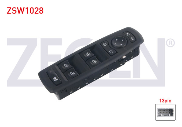 ZEGEN ZSW1028 | Cam Açma Anahtar Grup Ayna Ayarlı Turuncu Işık Katlanır Ayna 13 Pin Renault Megane III-Laguna III-Fluence 2008 -