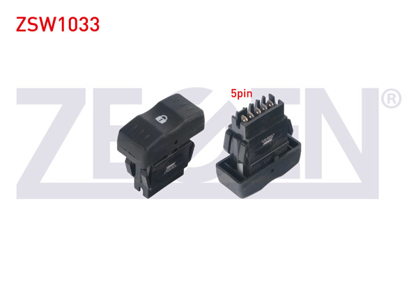 ZEGEN ZSW1033 | Kapı Kilit Anahtarı 5 Pin Pın Turuncu Işık Dacia Logan (Ls) 2004-2012