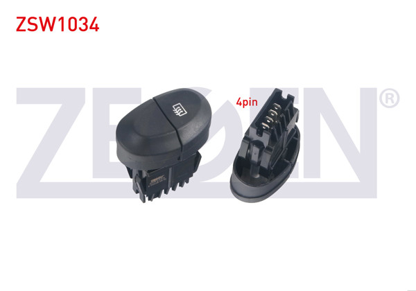 ZEGEN ZSW1034 | Rezistans Anahtarı 4 Pin Turuncu Işık Renault Megane I-Scenic I 1996-2003