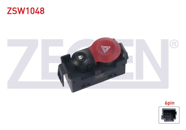 ZEGEN ZSW1048 | Kapı Kilit Ve Flaşör Anahtarı 6 Pin Renault Kangoo 2008 -