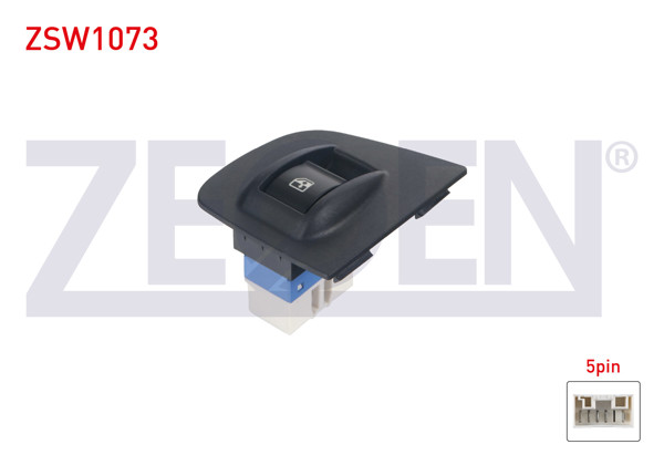 ZEGEN ZSW1073 | Cam Açma Anahtarı Tekli Çerçeveli Turuncu Işık 5 Pin Fiat Doblo 2001-2010
