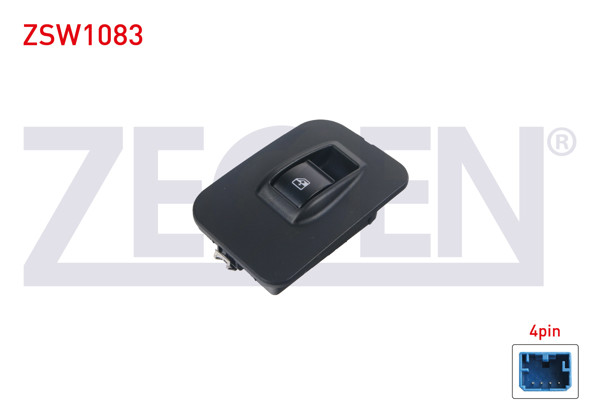 ZEGEN ZSW1083 | Cam Açma Anahtarı Tekli Çerçeveli Turuncu Işık 4 Pin Fiorino-Nemo-Bipper 2007 -