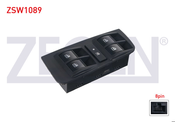 ZEGEN ZSW1089 | Cam Açma Anahtar Grup Cocuk Cam Kılıtlı Yesıl Işık 8 Pin Fiat Palio-Siena 1996-2005