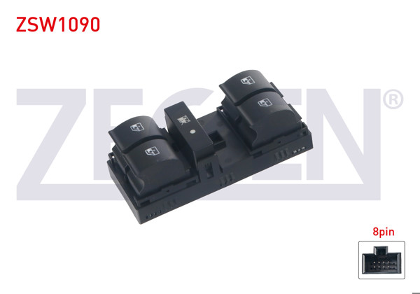 ZEGEN ZSW1090 | Cam Açma Anahtar Grup Yesıl Işık 8 Pin Fiat Linea 2007 -